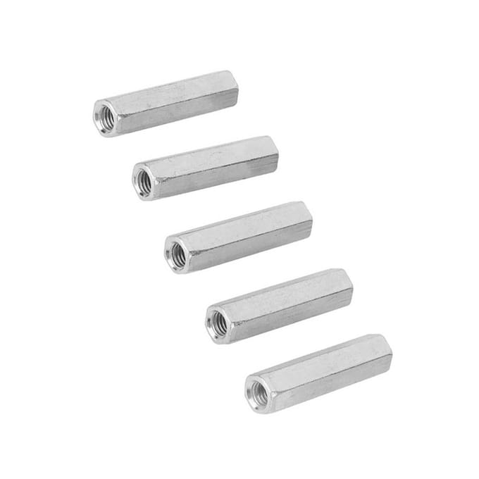 5 pièces M8 * 50 longue tige écrou Hex Hexagonal manchon écrou entretoise attaches filetées