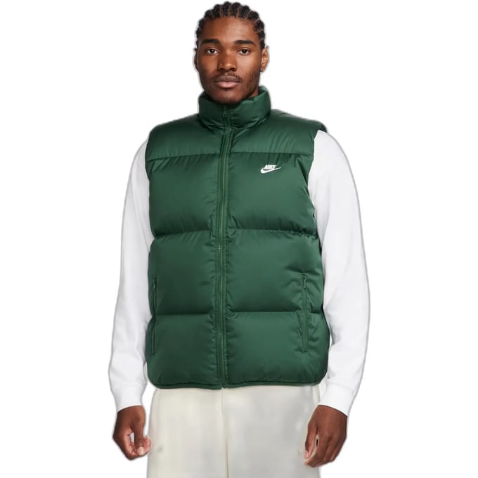 Club Puffer Vest Mouwloos donsjack voor heren Fir/wit