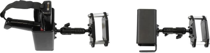 houder universele scanner pistolgrip - Forklift montageset max 97 mm