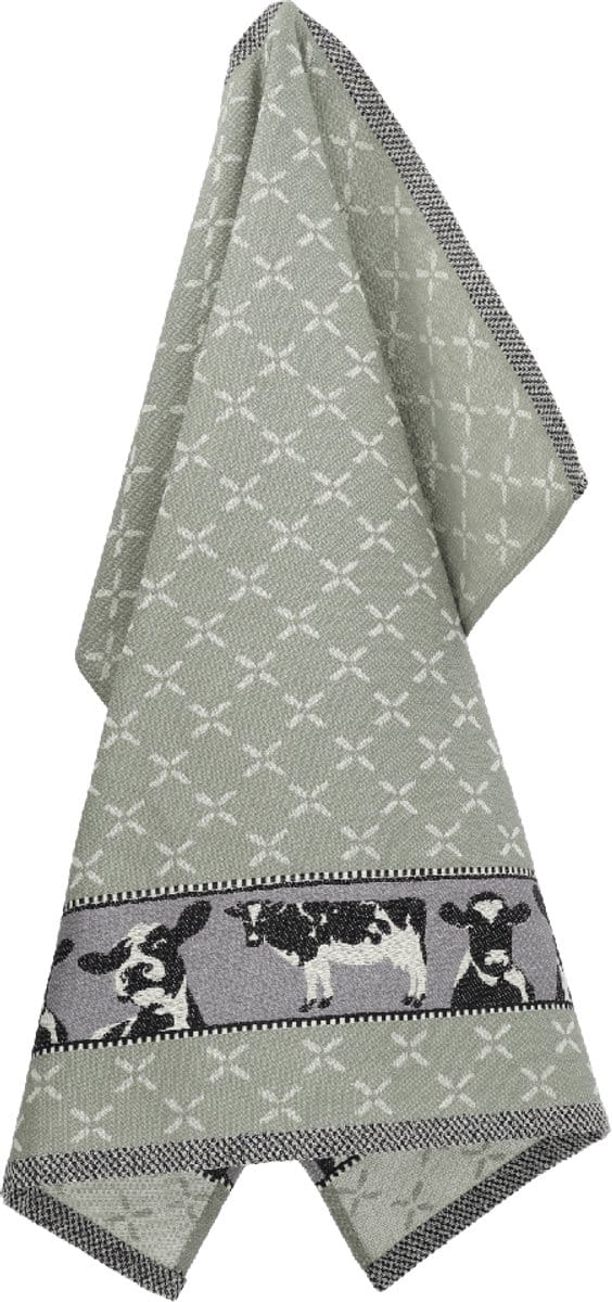 Bunzlau Castle Tea Towel Sheep - Dark green