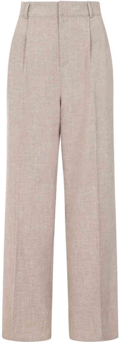 Banned - Martha Sand Stripe Broek rechte pijpen - XL - Bruin