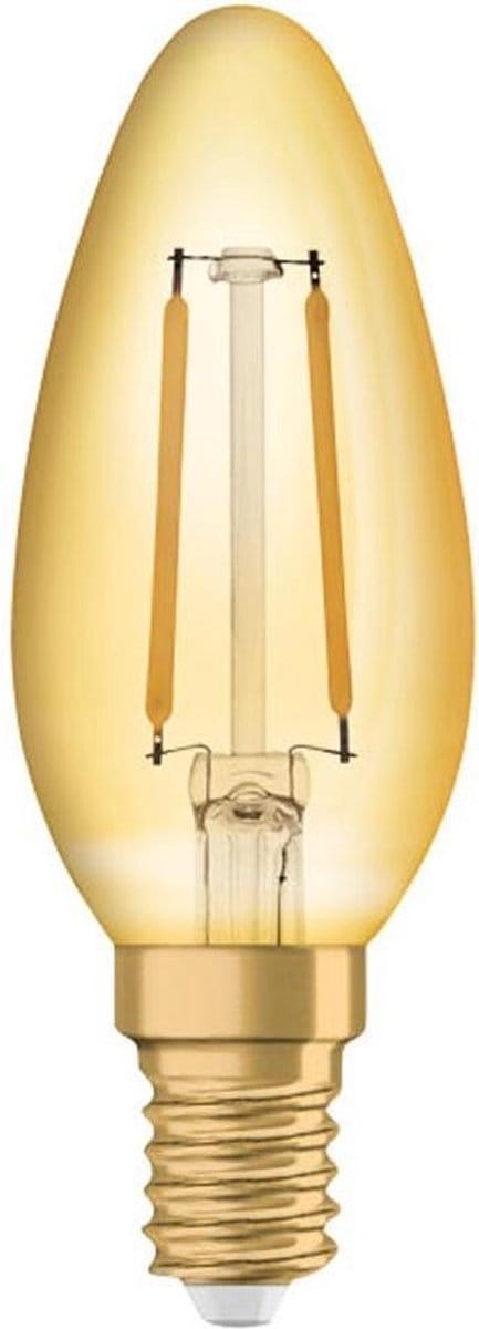 Osram Vintage 1906 LED E14 B35 1.4W 825 Goud | Extra Warm Wit - Vervangt 12W