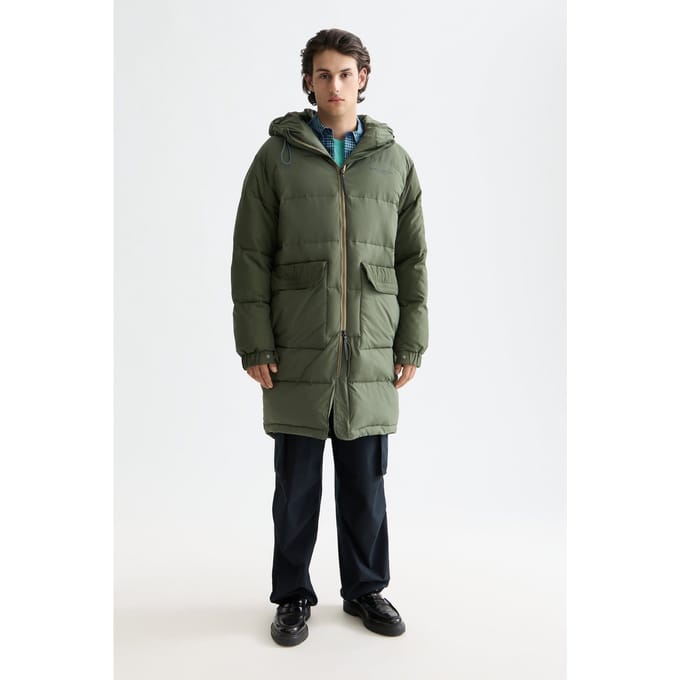 Scotch & Soda Long Puffer Jacket Thyme Größe: M | Winterjacken Outlet | Herren