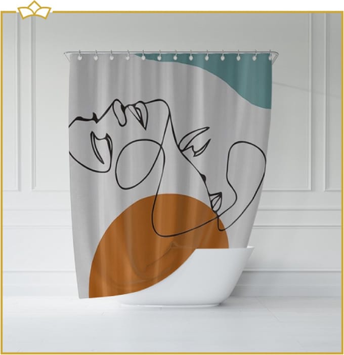 ATTREZZO® Douchegordijn Milian - 150x180 cm