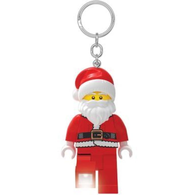 Lego kerst sleutelhanger met licht - kerstman