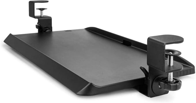 Onder Bureau Lade - Toetsenbord Houder - Ergonomisch Werken - Verstelbare Kanteling - 50 cm Breed - Zwart