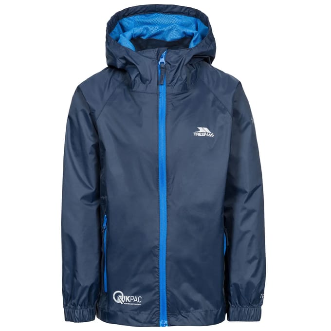 Trespass Qikpac Jas Blauw 3-4 Years Jongen