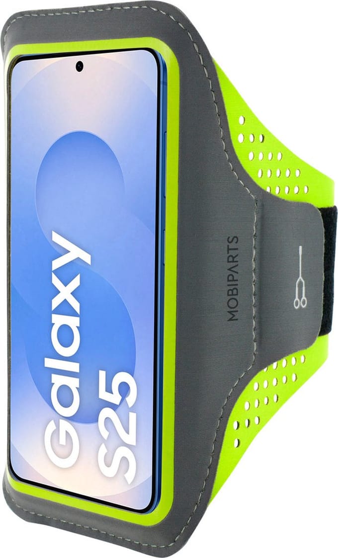 Hardloop Sportarmband geschikt voor Samsung Galaxy S25 - Groen - Mobiparts
