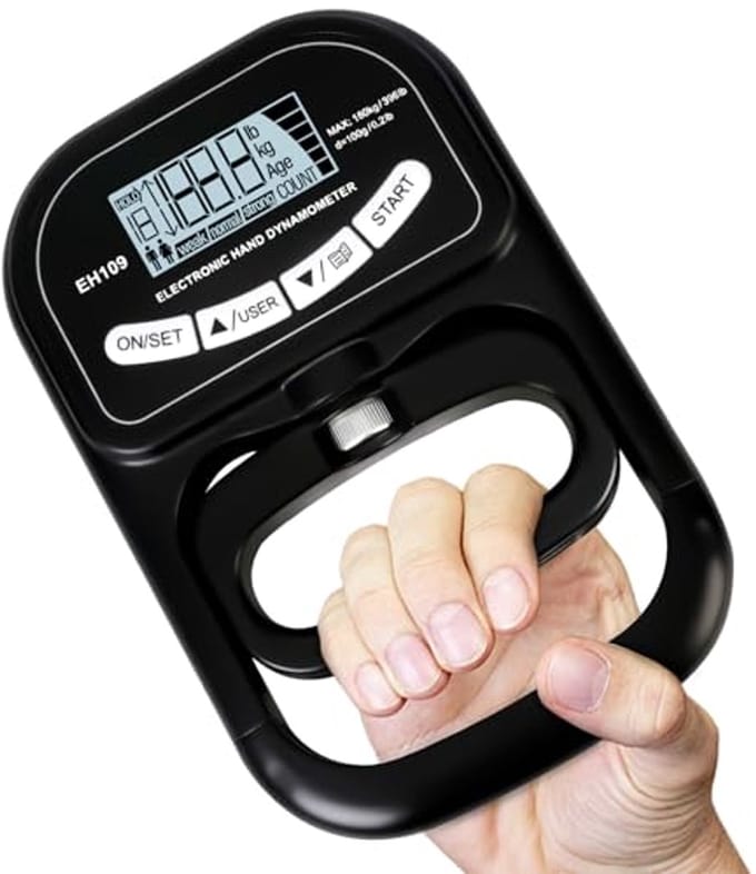 Digitale Hand Dynamometer met LCD Scherm en USB Oplaadbaar Gripkracht Trainer
