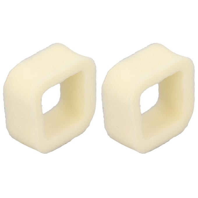 2 stuks Grasmaaier Luchtfilterelement Polyestervezel Wasbaar voor 443 436 Bosmaaier beige