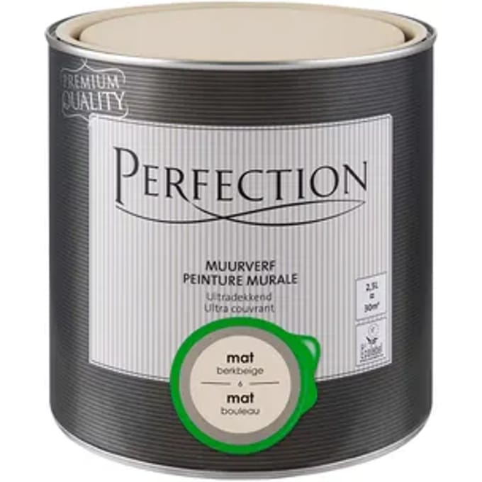 Perfection Ultradekkend Muurverf - Mat - Berkbeige - 2,5l