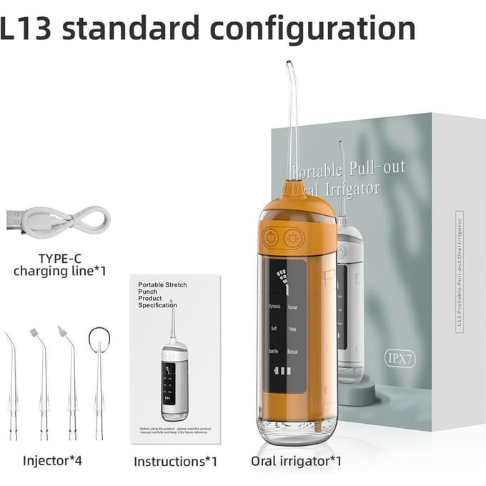 XIP7 Waterdichte Monddouche, Tandreiniger, Draagbare Mini Compacte Reisversie Student Waterflosser