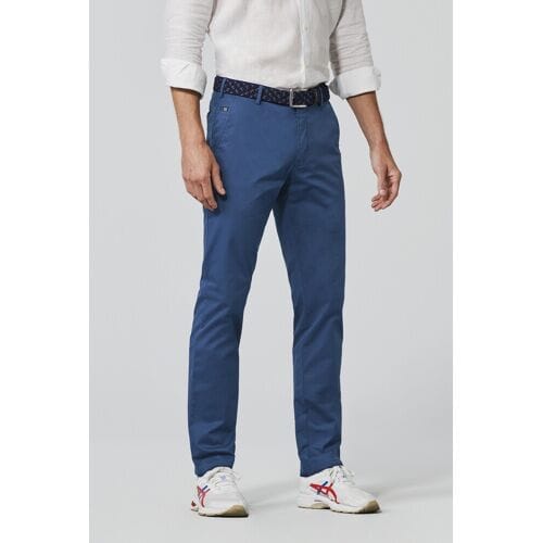 Meyer Broek Roma Fairtrade Cotton Flatfront Blauw / male