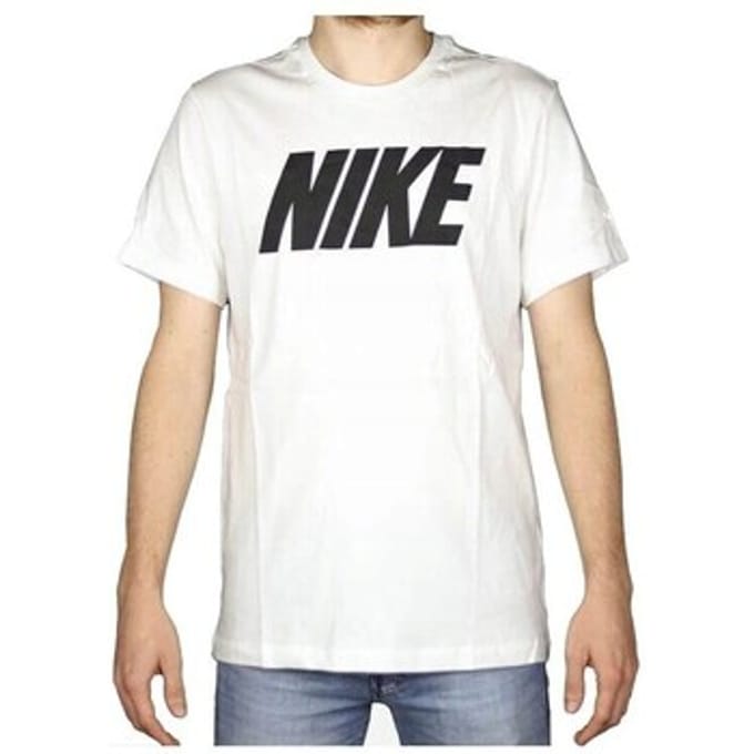 Nike Sportswear Icon Block T-shirt Voor Heren, Wit
