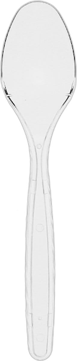 Reusable Lepel - Transparant - stevig luxe lepel - 18 cm - 100st. - bestek - lepel