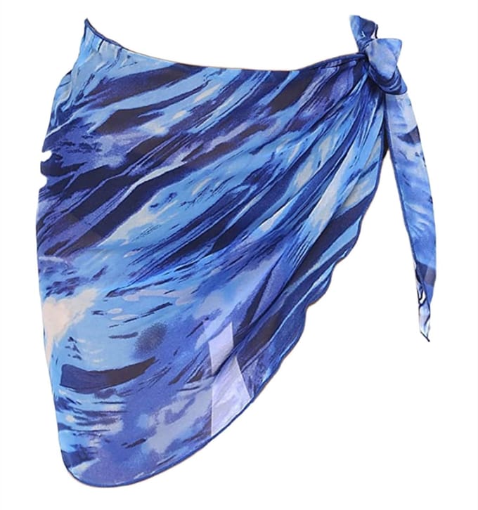 Dailygoods- Strandwikkel Hoogwaardig Chiffon - Dames Strandkleding