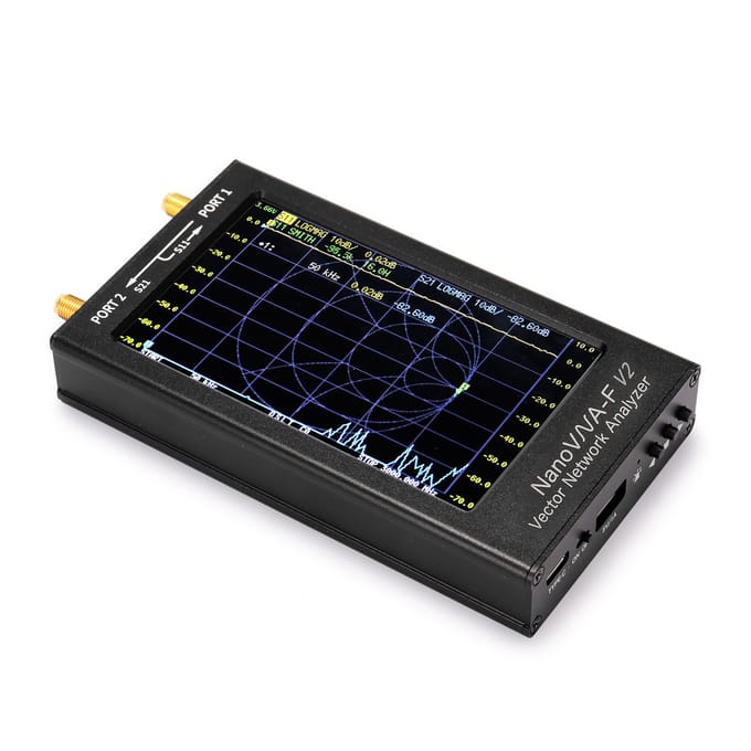 4,3 inch IPS LCD-scherm Vector netwerkanalysator SAA-2 antenneanalysator Korte golven HF VHF UHF zwart