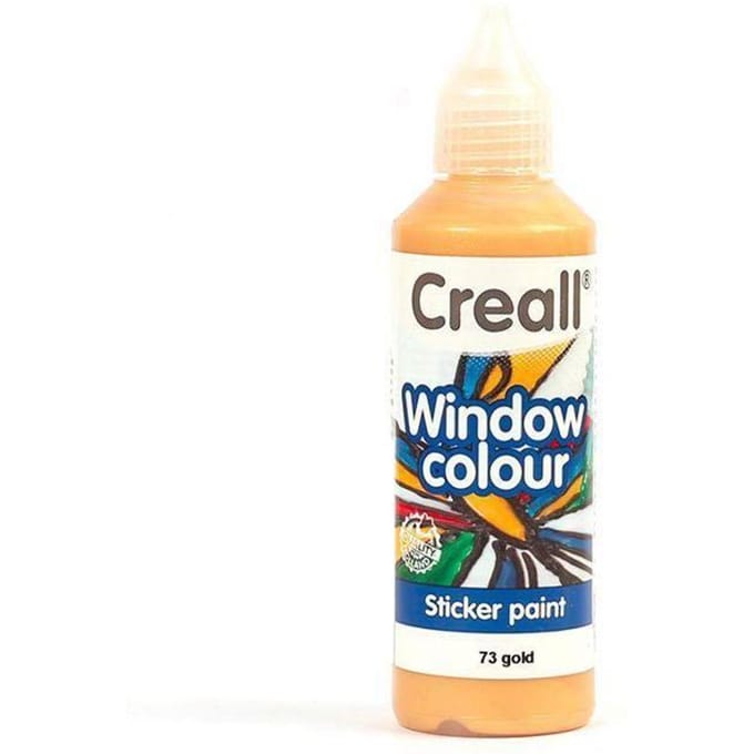 Peinture repositionnable pour vitres Creall Glass 80 ml - doré