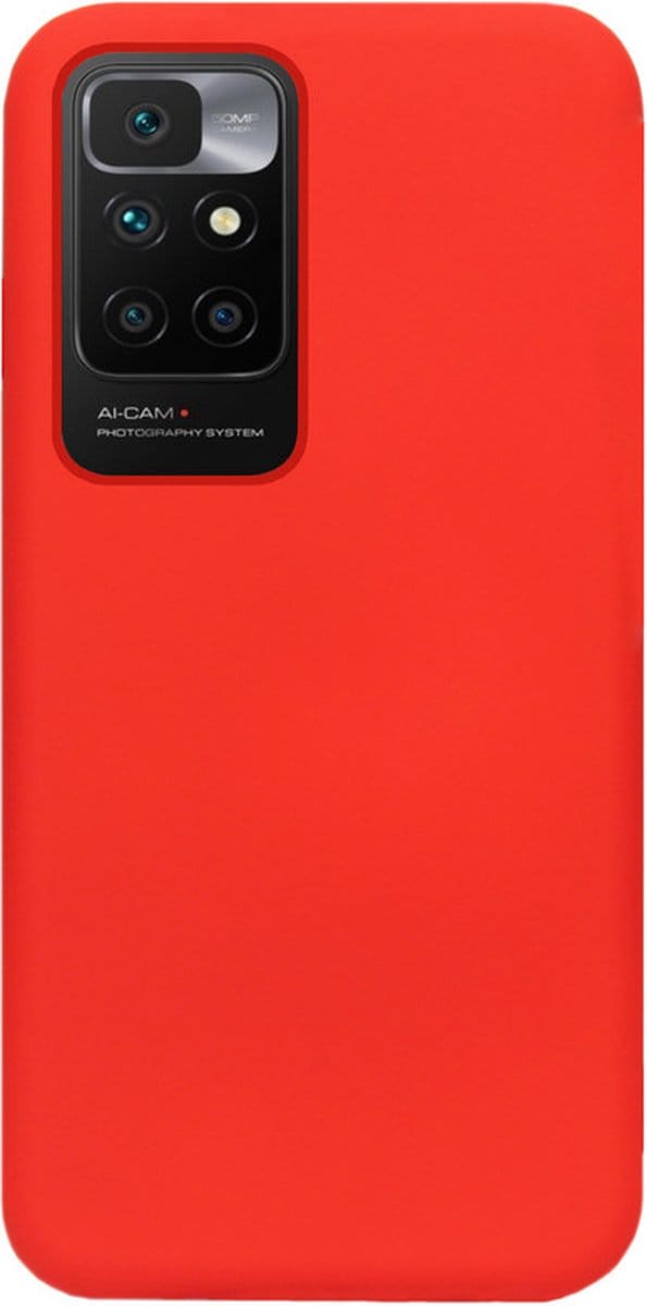 ADEL Siliconen Back Cover Softcase Hoesje Geschikt voor Xiaomi Redmi 10 - Rood