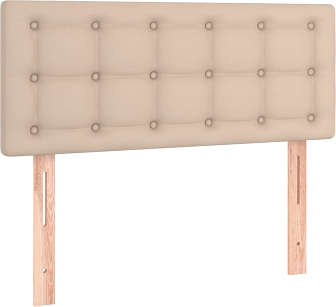 vidaXL - Hoofdbord - 90x5x78/88 - cm - kunstleer - cappuccinokleurig