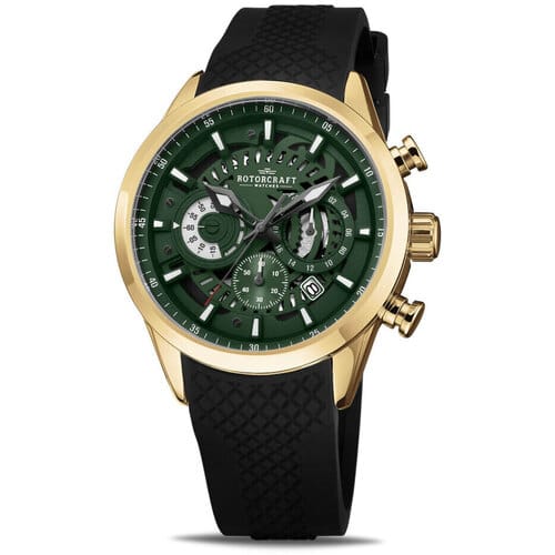 Rotorcraft - Heren Horloge Cockpit - Goud