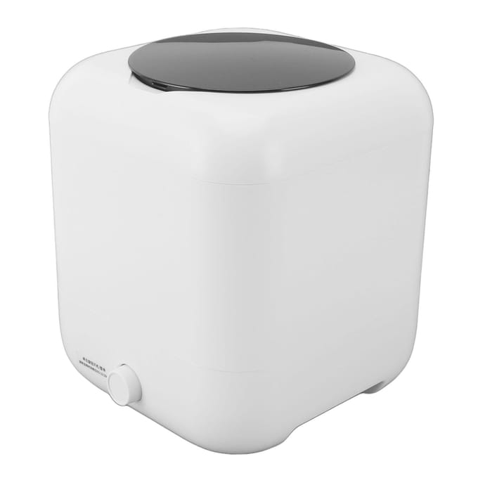 Mini Wasmachine 5L Draagbare Ondergoed Wasmachine Digitaal Display 3 Niveaus Timer wit