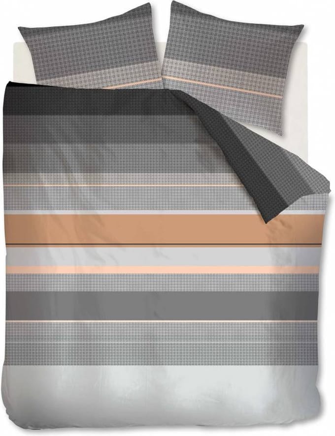 Beddinghouse Kata Dekbedovertrek - Tweepersoons - 200x200/220 cm - Black