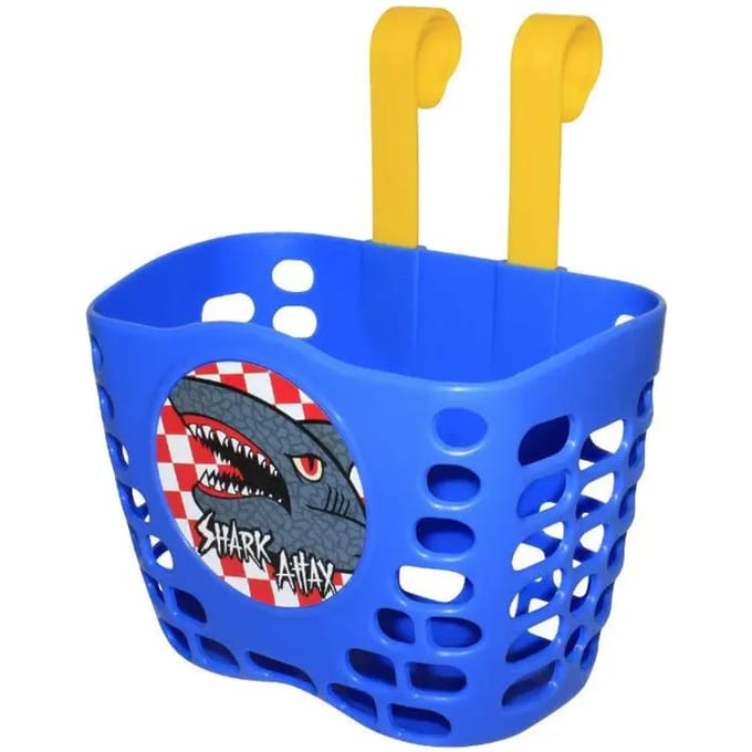 Fietsmand vooraan met riembevestiging op kinderstuur P2R shark