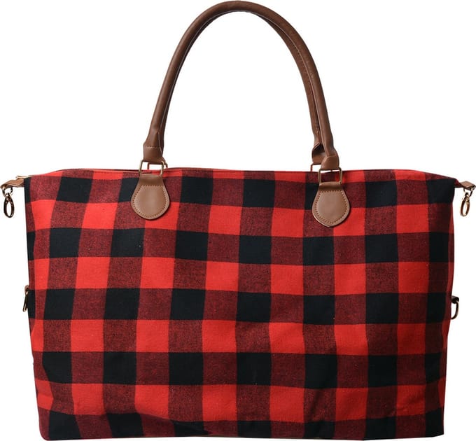 Clayre & Eef Reistas 56x35 cm Rood Zwart Synthetisch