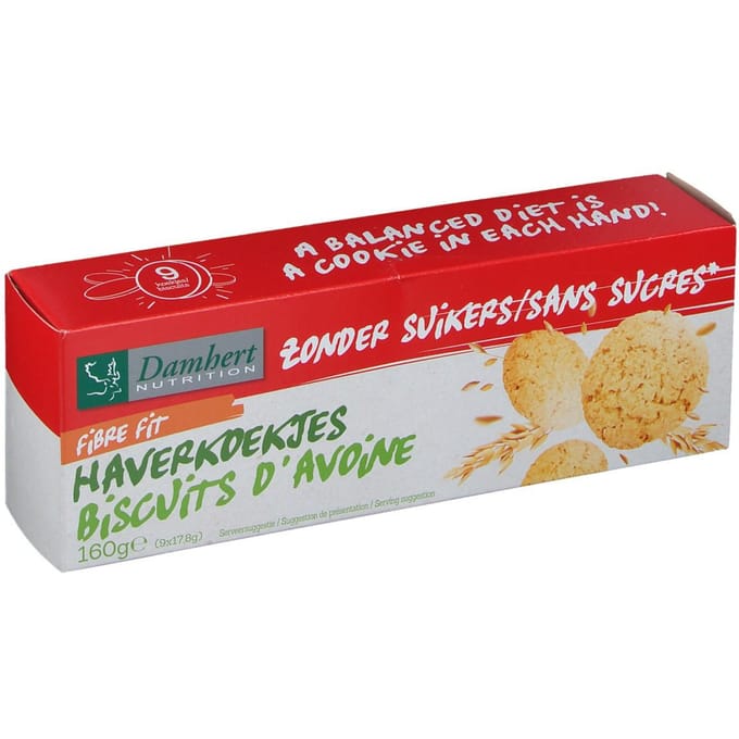 Damhert Haverkoekjes zonder Suikers 160 Koekjes