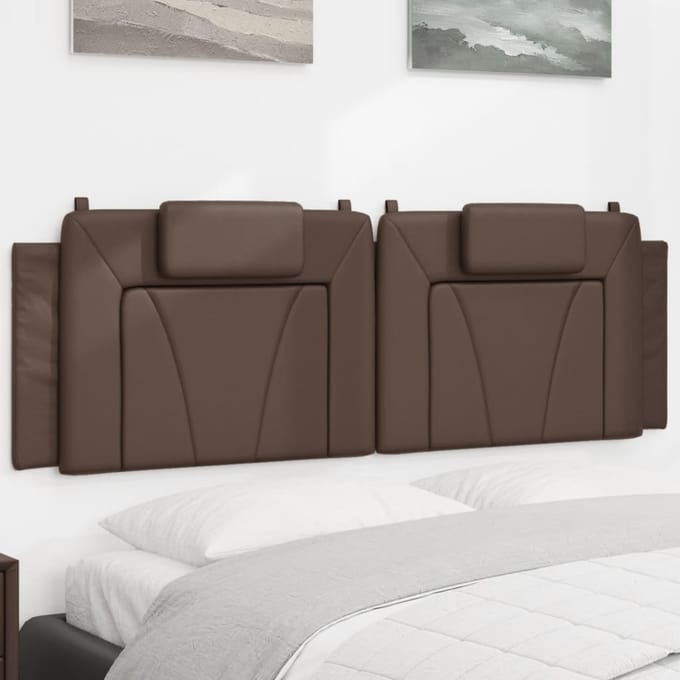 vidaXL - Hoofdbordkussen - "Viana" - 160 - cm - kunstleer - bruin