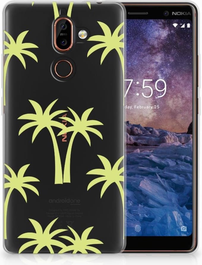 Nokia 7 Plus TPU Case Palmtrees