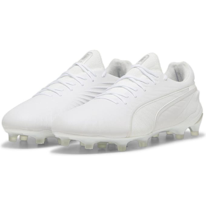 Puma Heren King Ultimate Stevige Grond Voetbalschoenen (Wit)