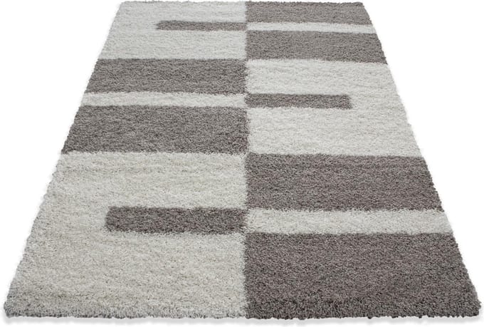 Extra hoogpolig en modern vloerkleed Gala - beige - 200x290 cm