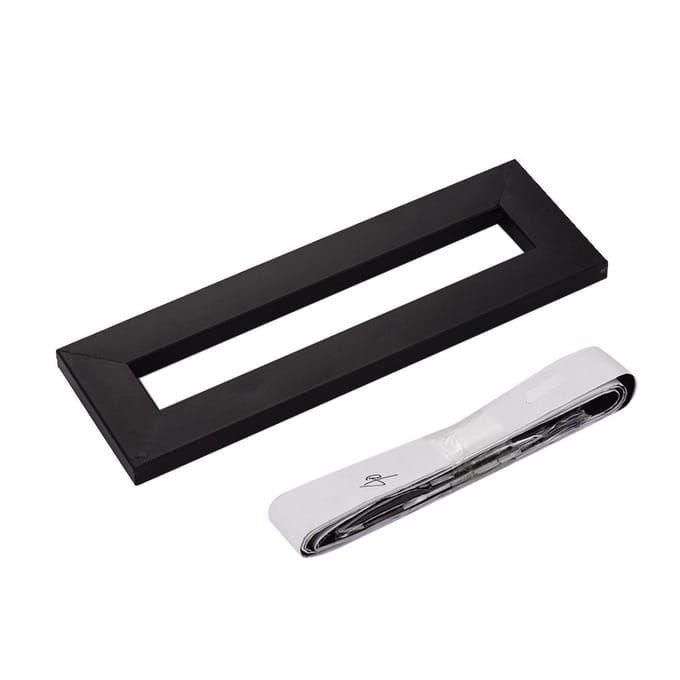 Gitaar Effect Pedalenbord Houder Plakplaat met Bevestigingstapes Kabelbinder Patch zwart
