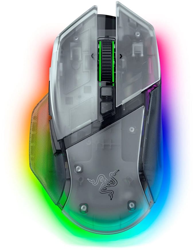 Razer Basilisk V3 Pro 35K - Draadloze Gaming Muis - Ergonomisch - RGB - 35.000 DPI - Phantom Wit