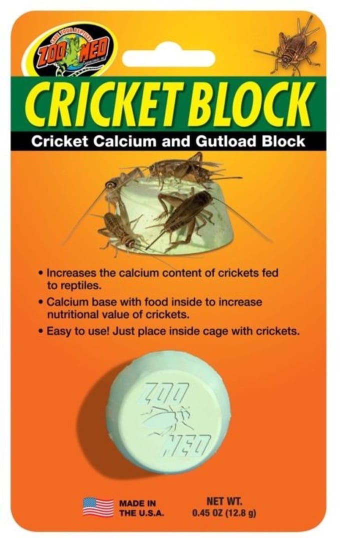 Zoo Med Cricket Block / Gutload - Calcium & Voer Voor Voerkrekels - 12.8gr