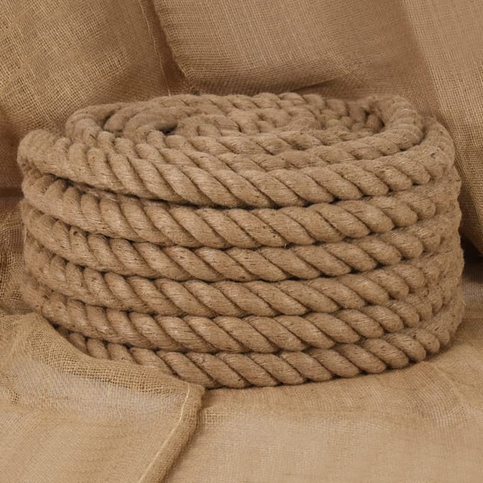 vidaXL - Touw - 5 - m - lang - 60 - mm - dik - jute