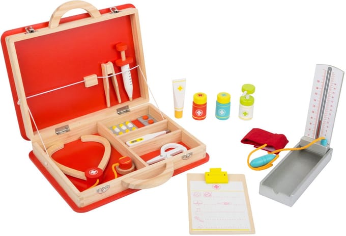 Small Foot - Houten Dokterskoffer EHBO, 15dlg.