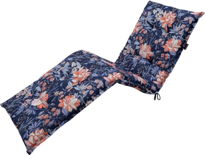 Madison - Tuinkussen - Ligbedkussen - 200x65cm - Maxime Indigo - Blauw