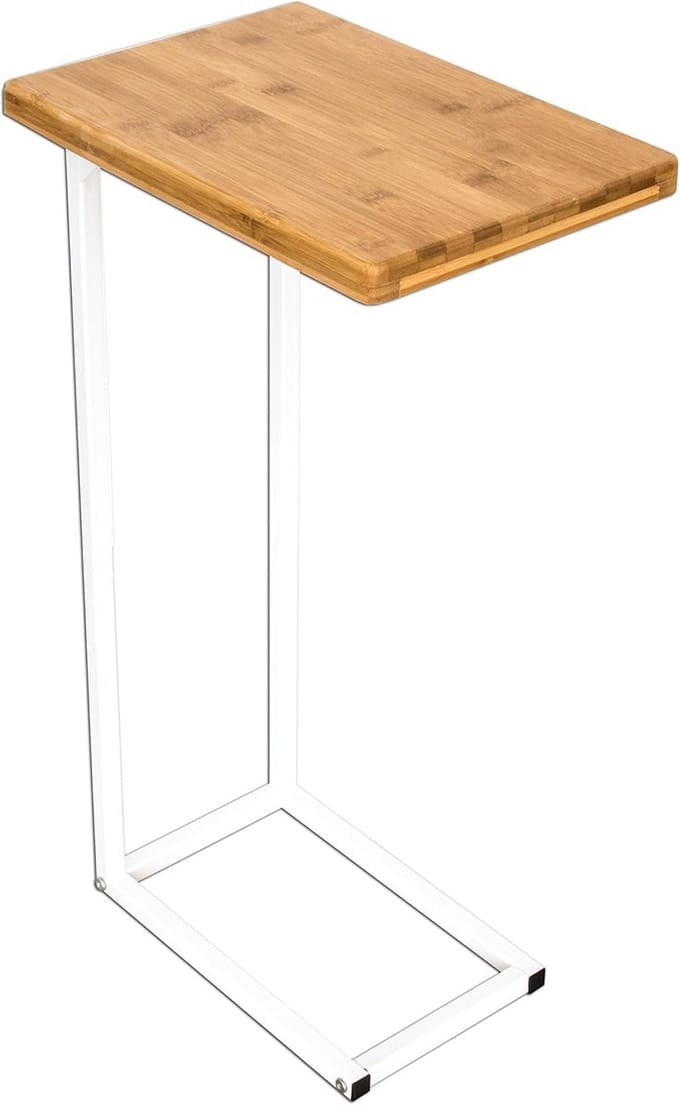 Moderne Salontafel Donna - Design Bijzettafel met Hout en RVS Frame