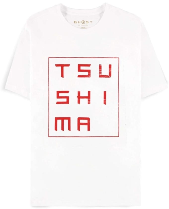 Ghost Of Tsushima - Short Sleeved Heren T-shirt - S - Wit