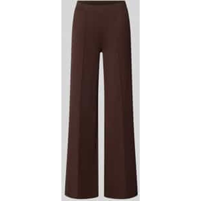 straight fit stoffen broek met viscose