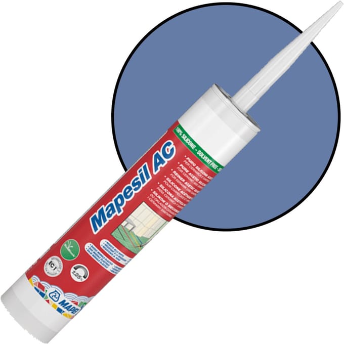 MAPEI Mapesil AC Siliconenkit - Voor Afdichten Van Voegen - Kleur 172 Space Blue - 310 ml