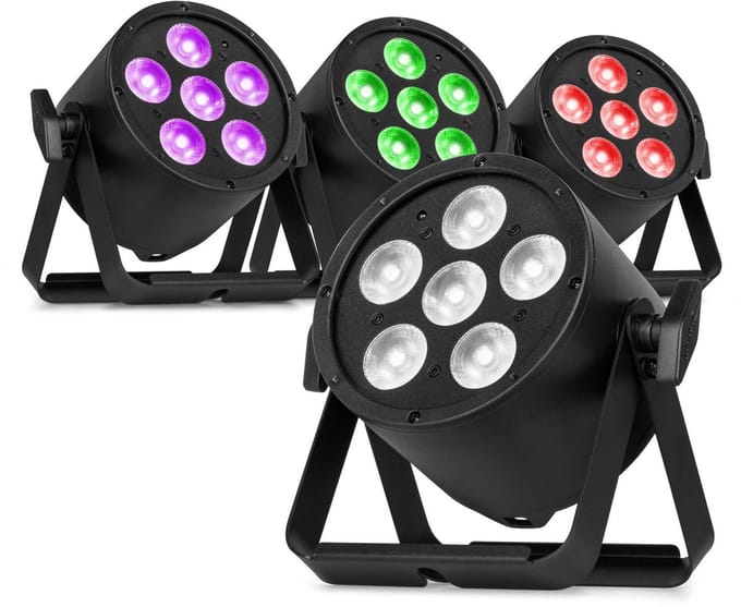 BeamZ Pro set van 4 BAC324 LED Parren - Pro Par met RGBWA-UV LED’s - 6x 10W