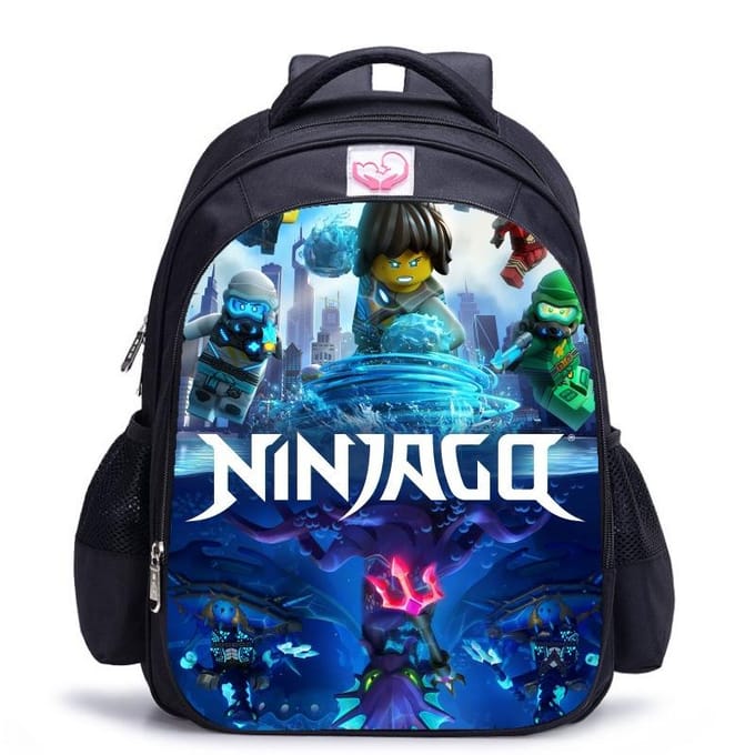 Lego Ninjago Seizoen 5 Cartoon Print Zwarte Rugzak black - medium