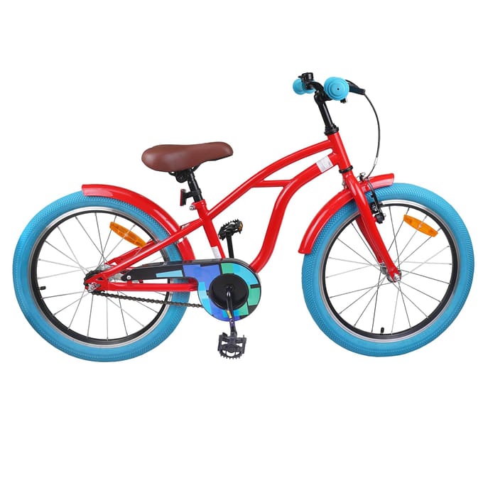vidaXL - Kinderfiets - 22 - Inch - voor - 7-12 - jaar - oud - Rood