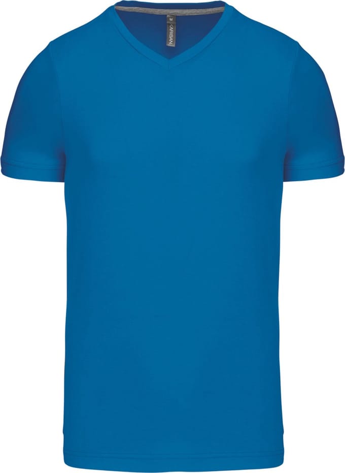 Kariban T-shirt V-hals korte mouwen K357 - Tropical Blue - S