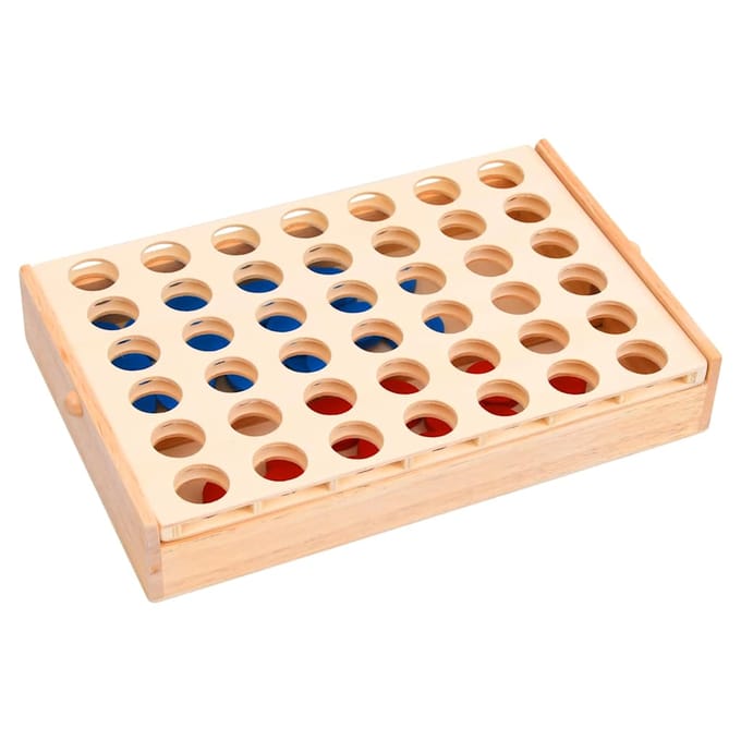 vidaXL - 4 - op - een - rij - 24x15x4 - cm - massief - hout