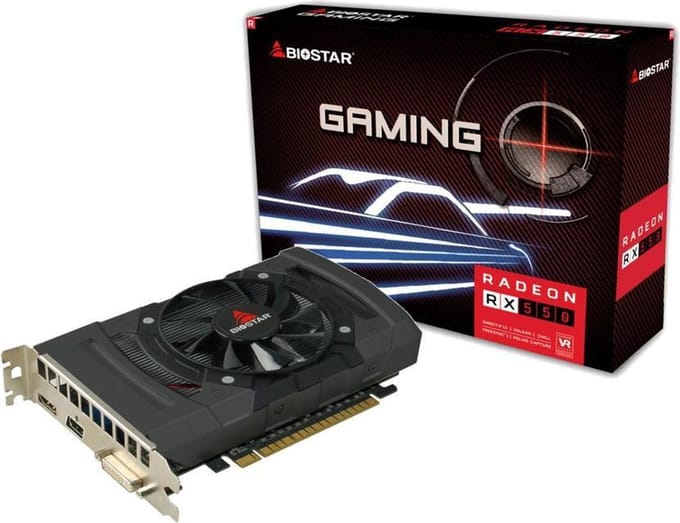 Biostar Radeon RX550 AMD Radeon RX 550 4 GB GDDR5
